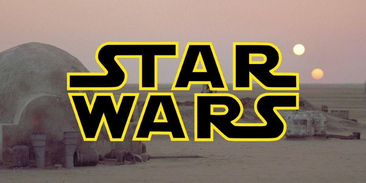 O pôr do sol binário em Tattooine em Star Wars
