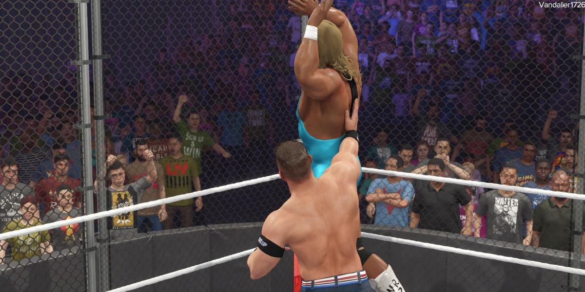 WWE2K23 Cena jogando Perfect na jaula