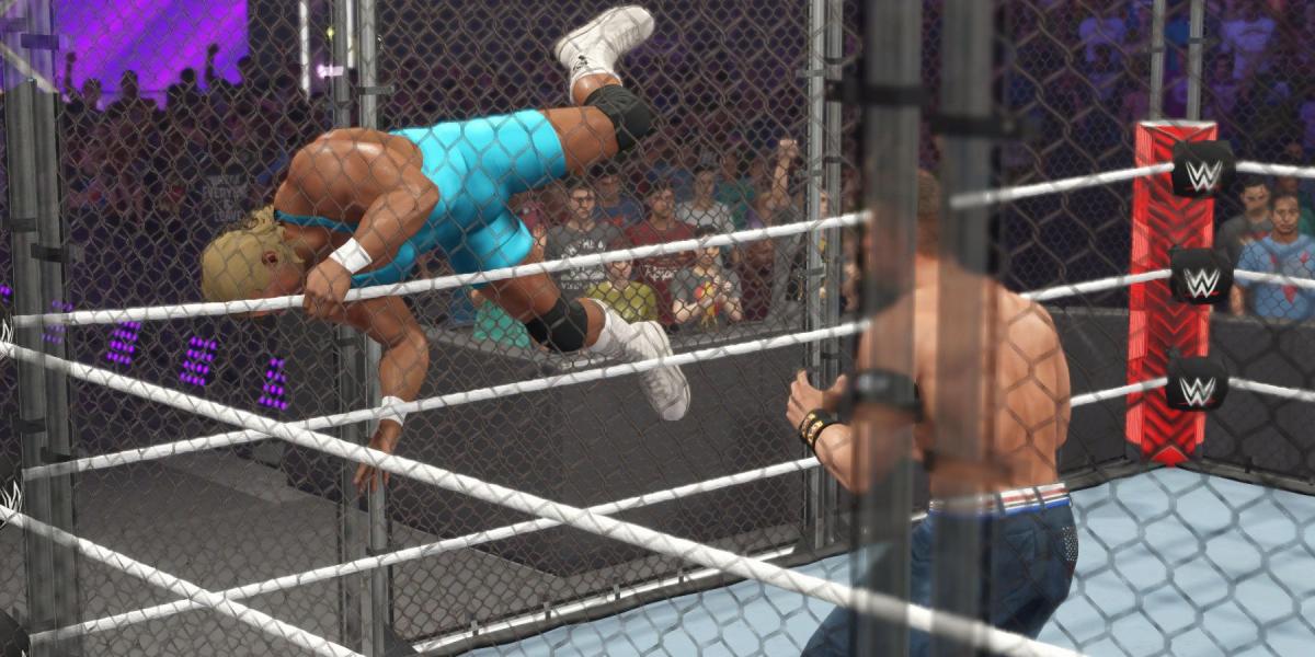 WWE2K23 Cena manda Perfect para a jaula
