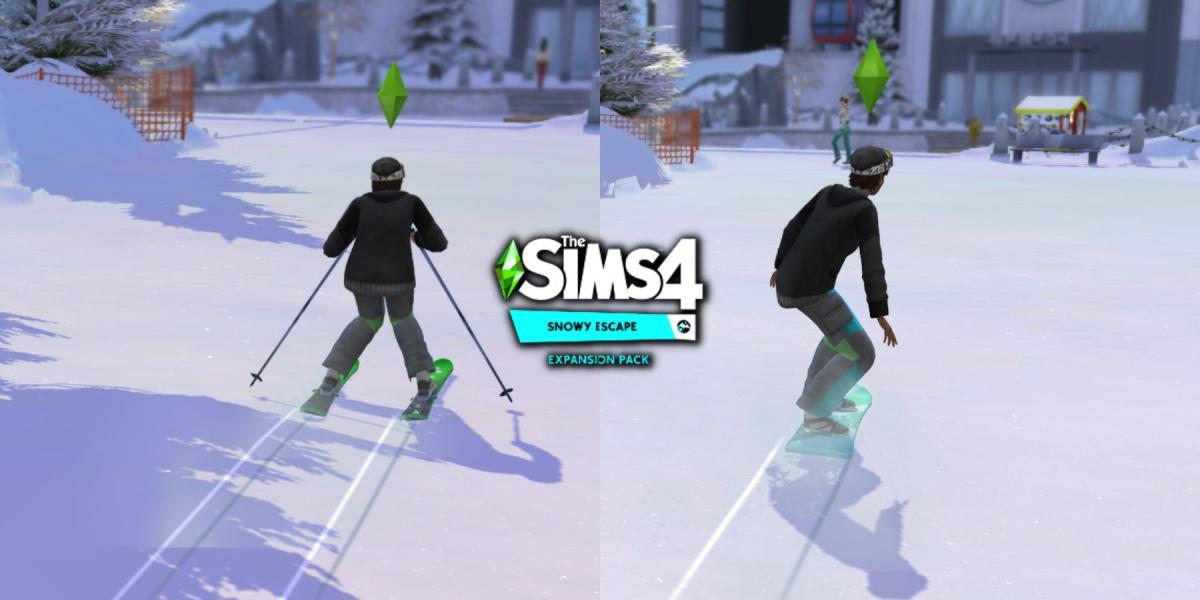 Domine o Snowboard e Esqui em The Sims 4: Snowy Escape!