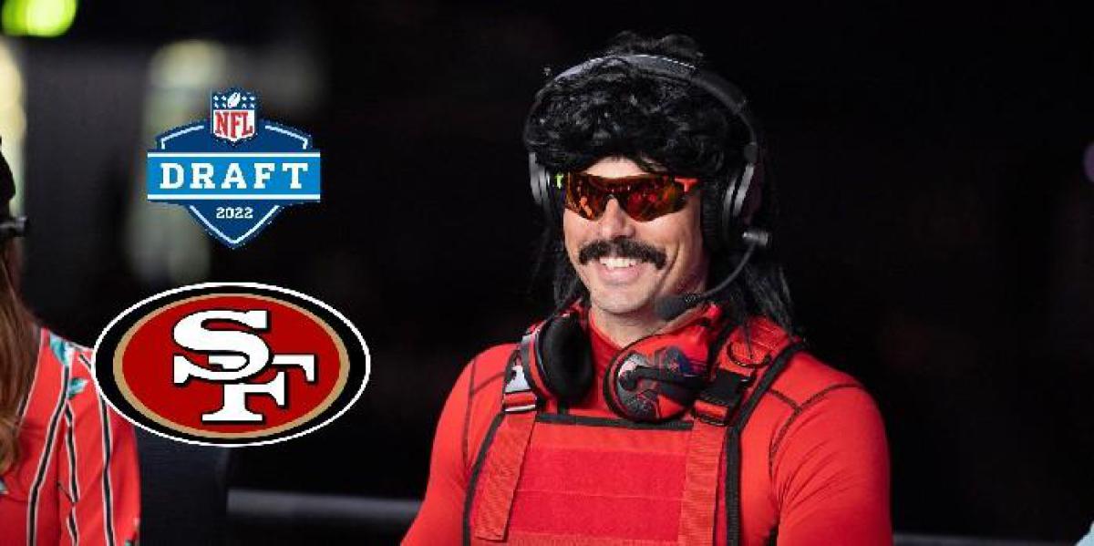 Dr Disrespect anuncia a escolha do draft dos 49ers