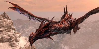 Dragão em Skyrim usa icônico Grito para surpreender jogador