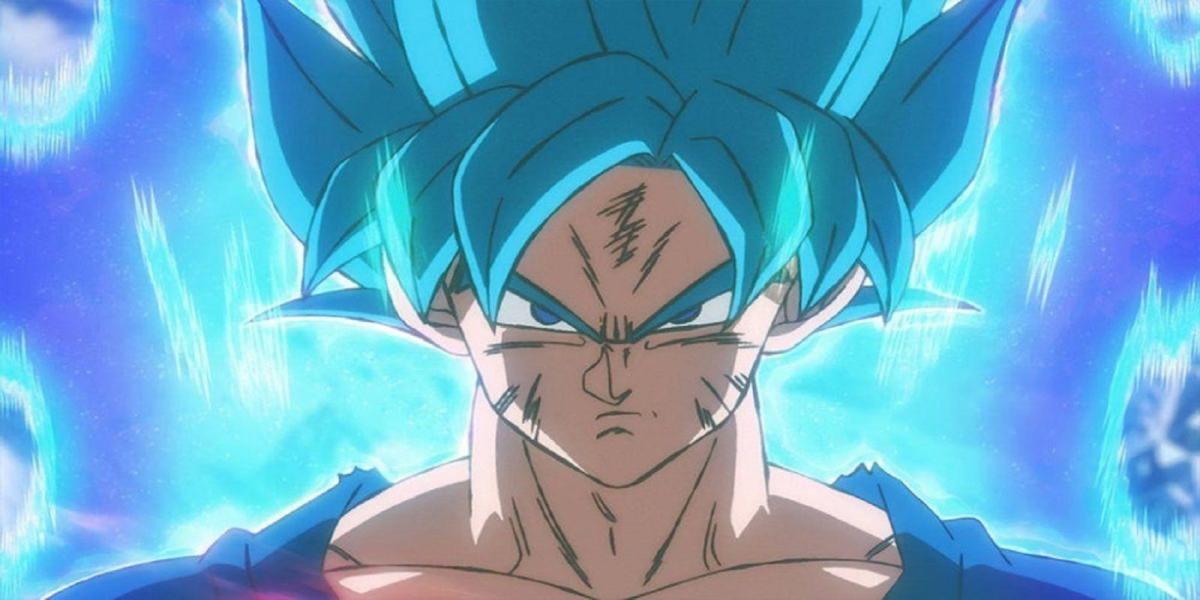Dragon Ball Goku cabelo azul