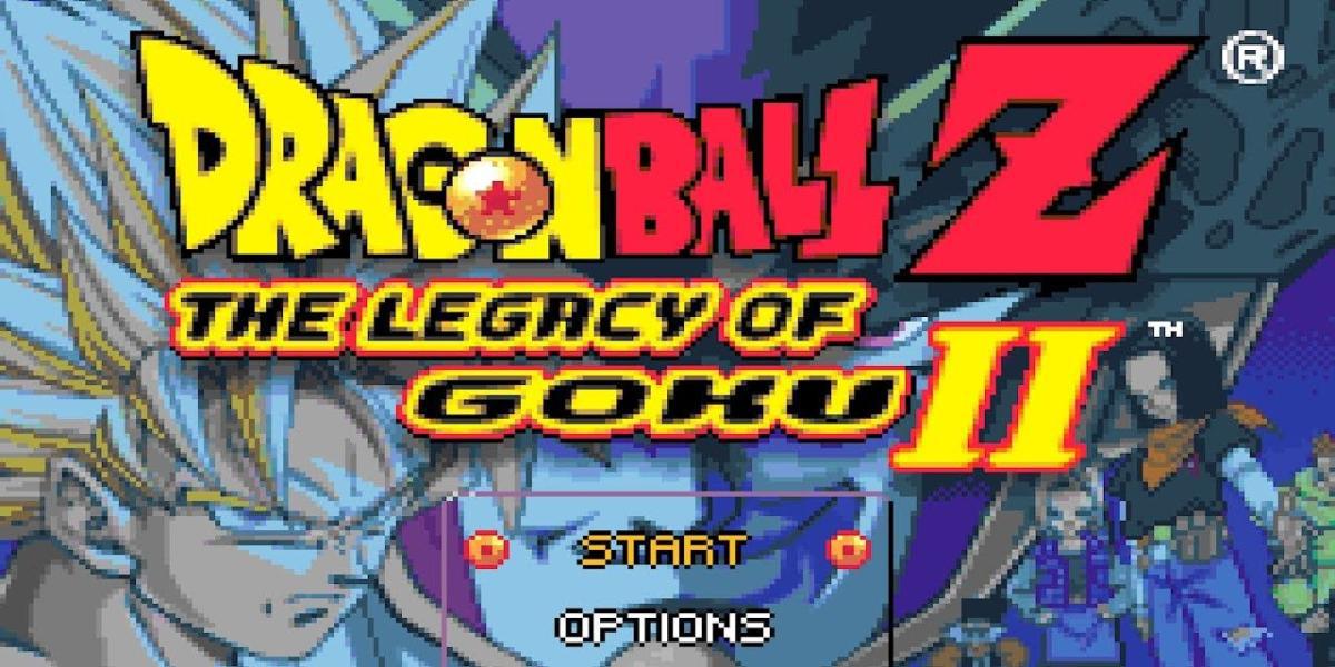 Tela inicial de Legacy of Goku 2