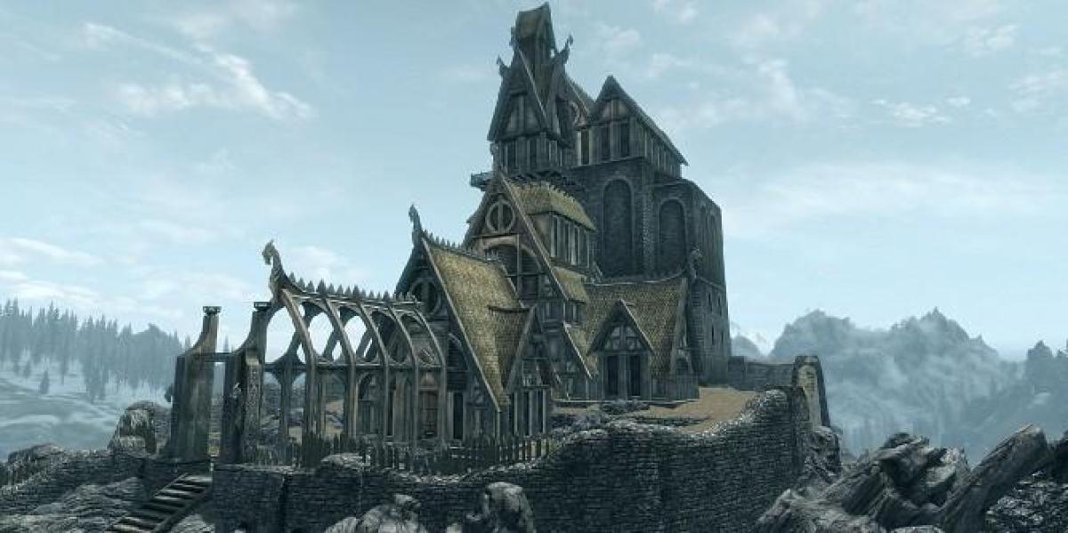 Dragonsreach de Skyrim recriado em Valheim