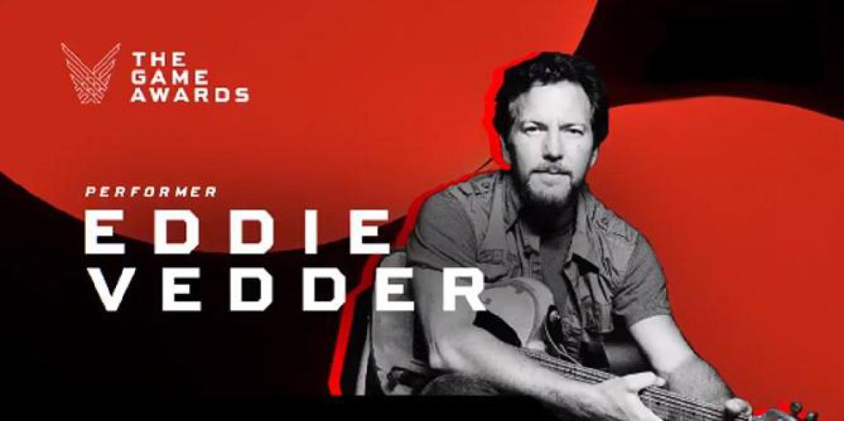 Eddie Vedder do Pearl Jam se apresenta no The Game Awards