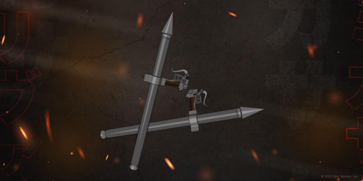 imagem promocional para thunder spears attack on titan x fortnite