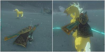 Encontre o Cavalo Dourado de Zelda em Tears of the Kingdom!