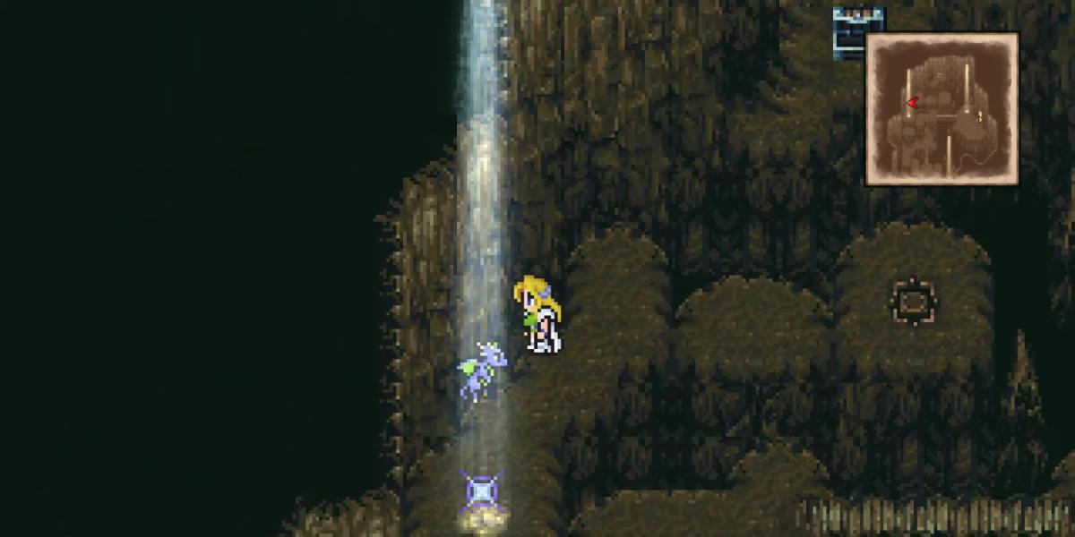 Celes encontra o Storm Dragon em Final Fantasy 6