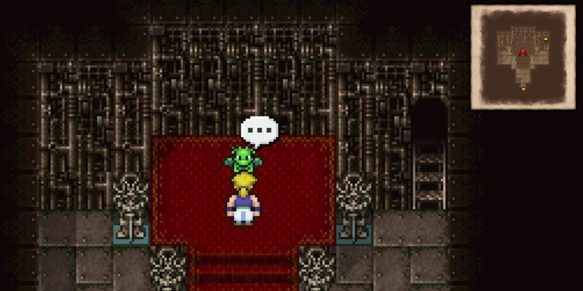 Sabin encontra o Skull Dragon em Final Fantasy 6