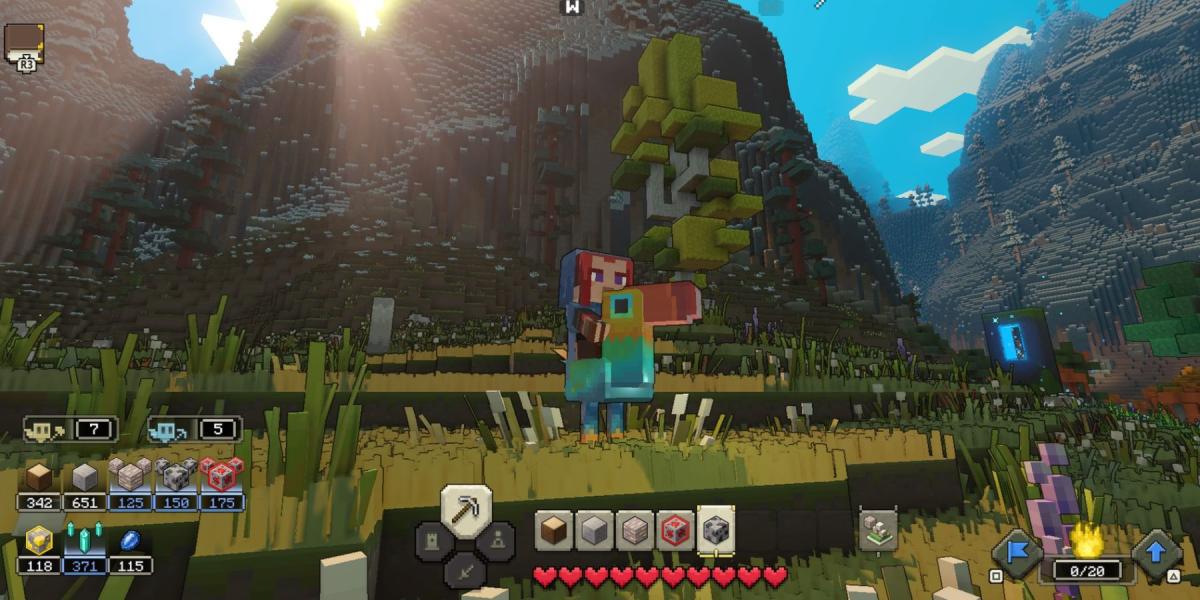 O Big Bico Bird Mount em Minecraft Legends