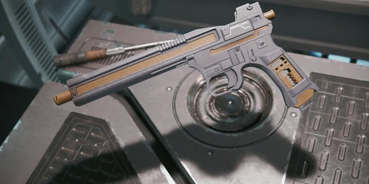 imagem mostrando o showdown blaster no sobrevivente jedi de star wars.