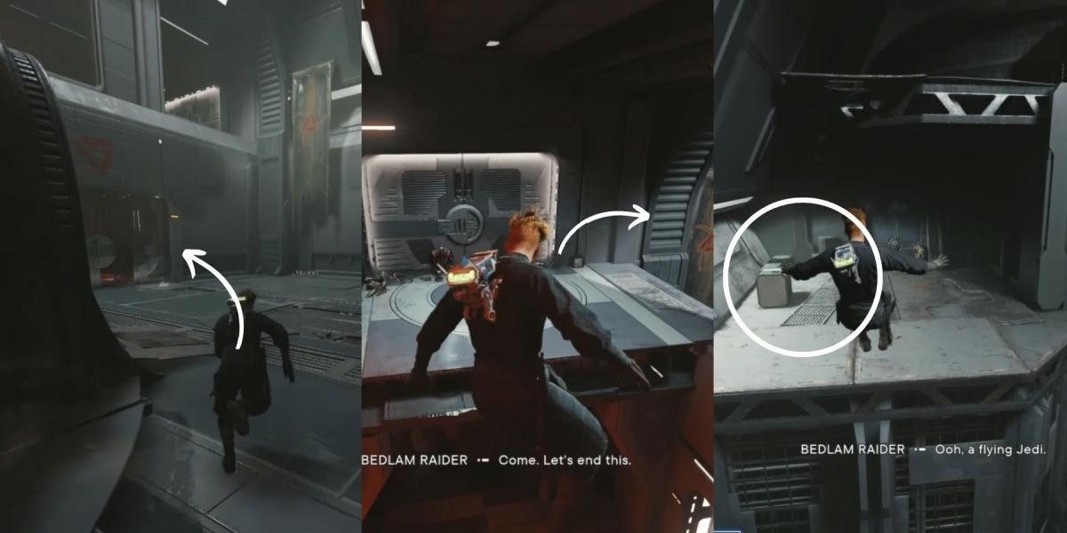imagem mostrando a localização do punho do executor blaster na localização jedi de Star Wars.