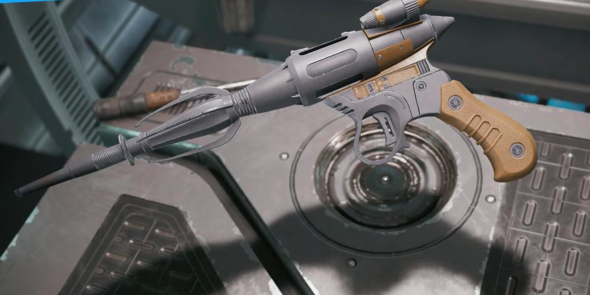 imagem mostrando o swoop blaster no sobrevivente jedi de star wars.