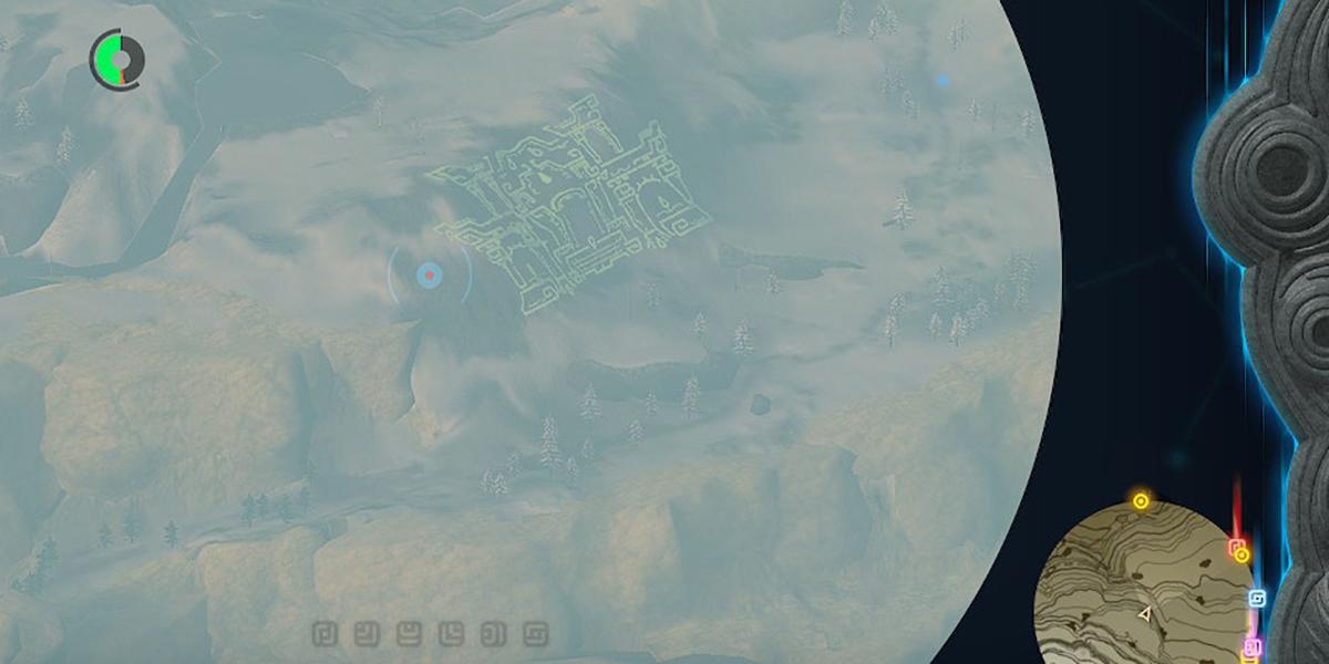 Zelda Tears of the Kingdom - Tear 2 Geoglyph Visual From Afar