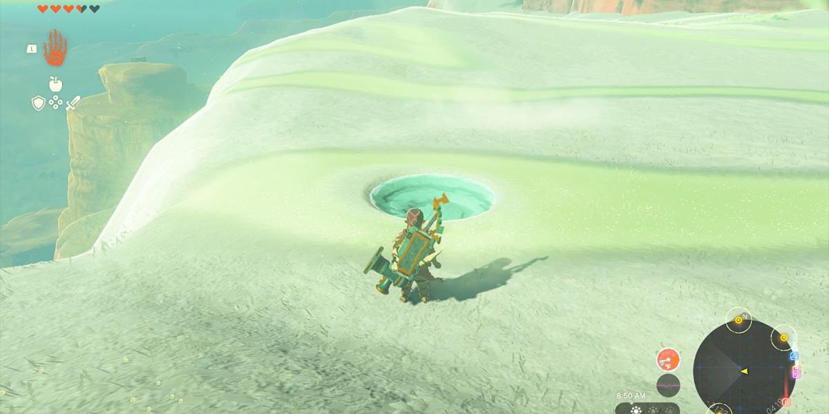 Zelda Tears of the Kingdom - Localização precisa da piscina de lágrimas