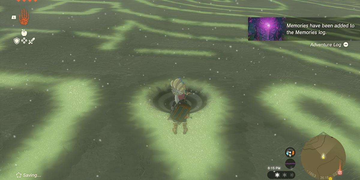 Zelda Tears of the Kingdom - Localização precisa da piscina de Tear 8