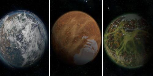 Engenheiros espaciais: melhores planetas iniciais