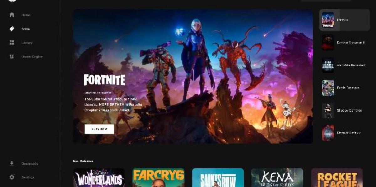 Epic Games Store adiciona novo recurso que permite que os usuários classifiquem os jogos