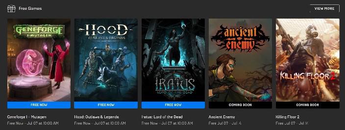 Epic Games Store revela jogos grátis para julho de 2022