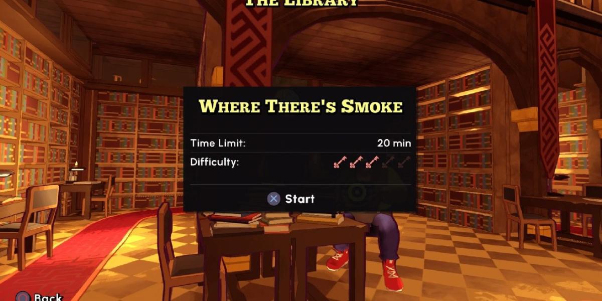 Escape Academy: solução onde há fumaça