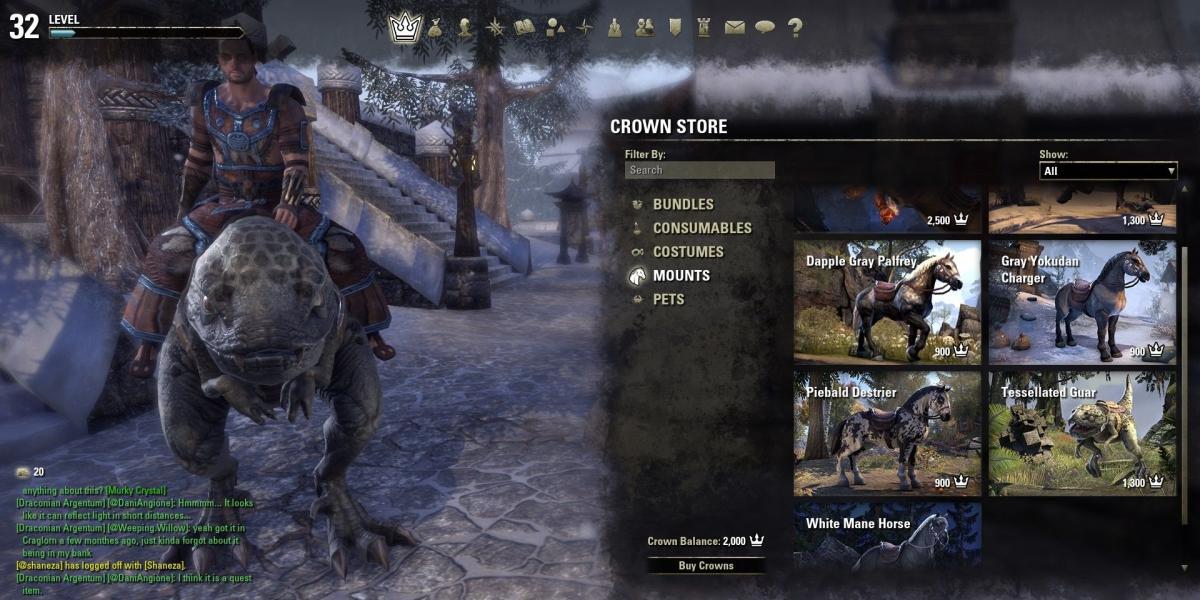 The Elder Scrolls Online Crown Store