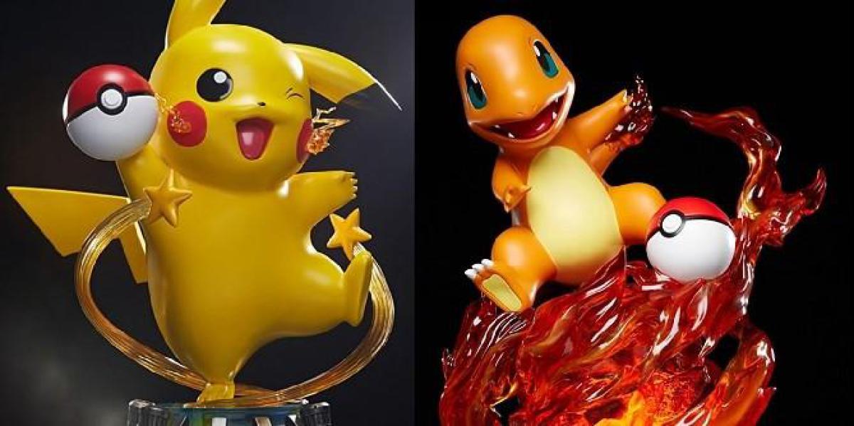 Estátuas de LED Charmander e Pikachu em tamanho real estão à venda