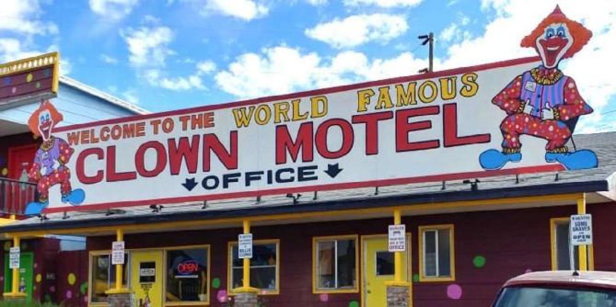 Este motel assustador do palhaço é algo fora de um jogo de terror