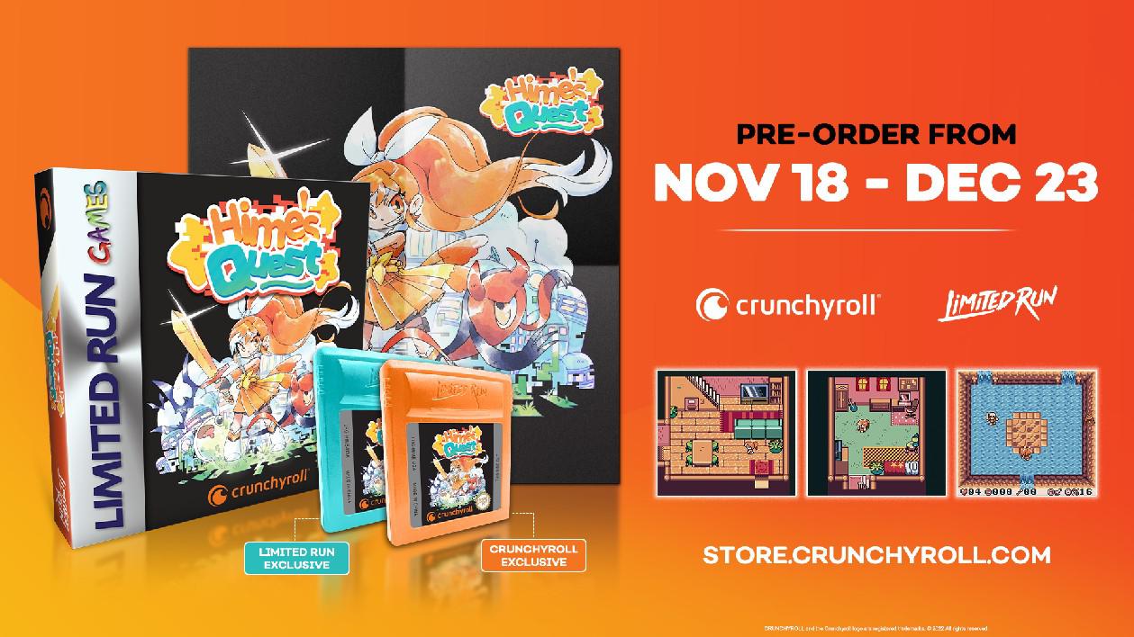 Exclusivo: mascote da Crunchyroll torna-se retrô no recém-anunciado jogo Game Boy Color