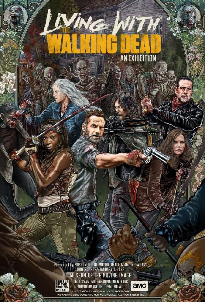 Exclusivo: Veja o cartaz da exposição The Walking Dead da AMC e do Museu da Imagem em Movimento