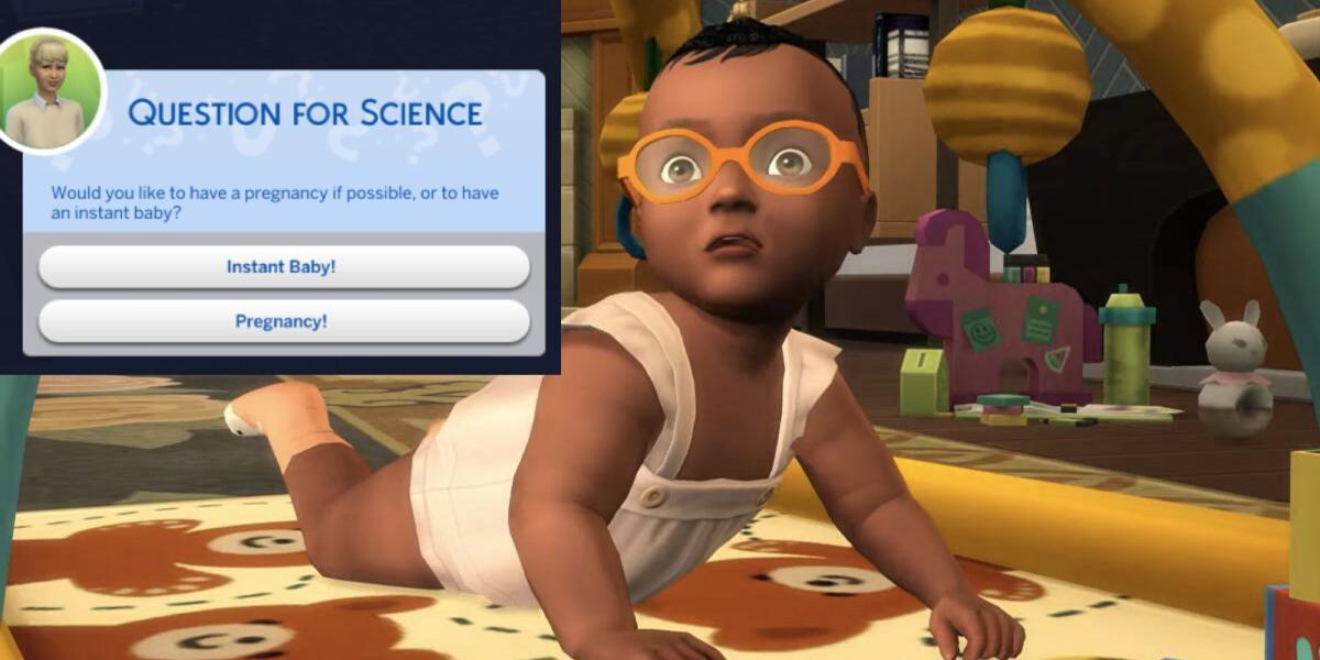 The Sims 4 Science Baby Tweak_ Escolha no Jogo de Gravidez OU Instantânea