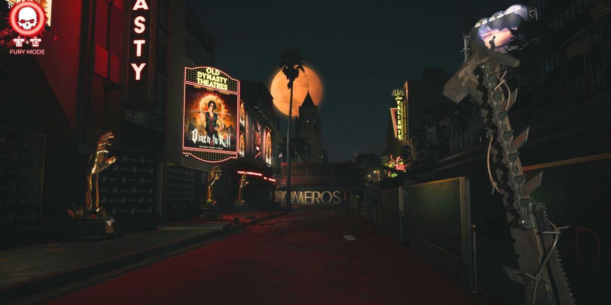 O tapete vermelho do Hollywood Boulevard em Dead Island 2