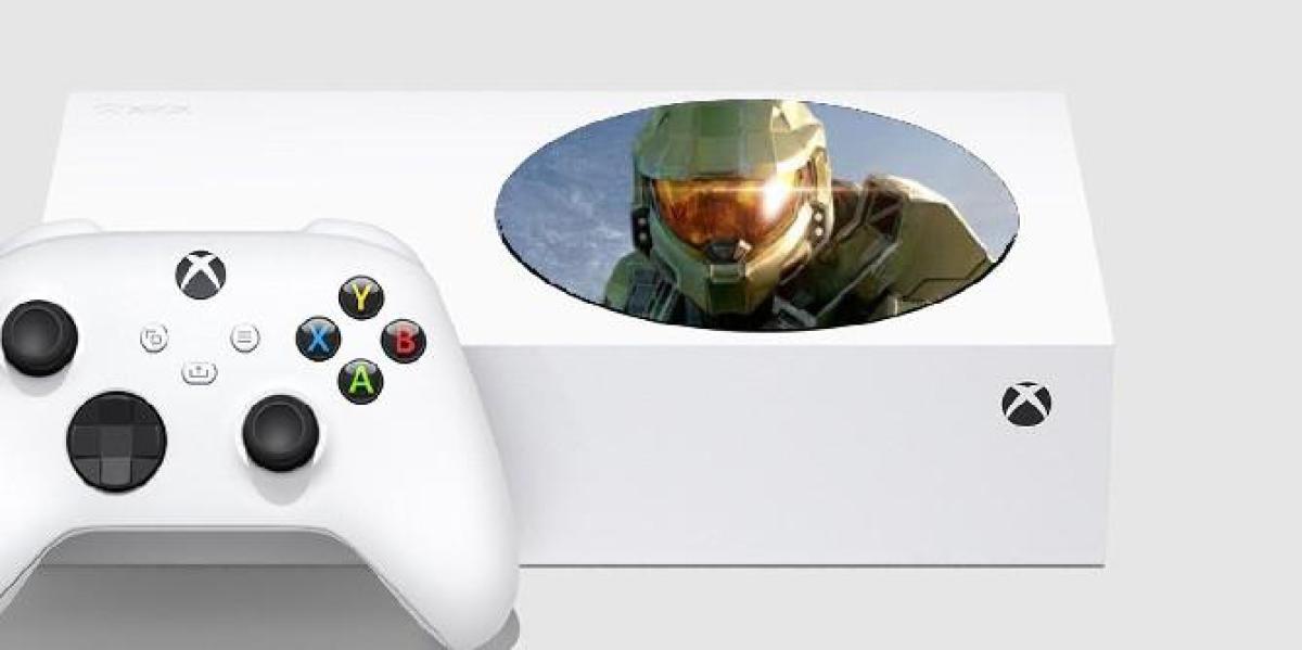Fã cria impressionante conceito de console Xbox Series S com tema de halo