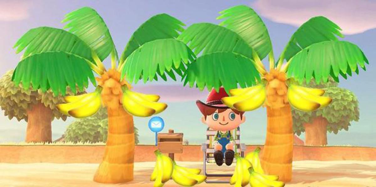 Fã de Animal Crossing: New Horizons faz adesivos personalizados com rótulo de banana