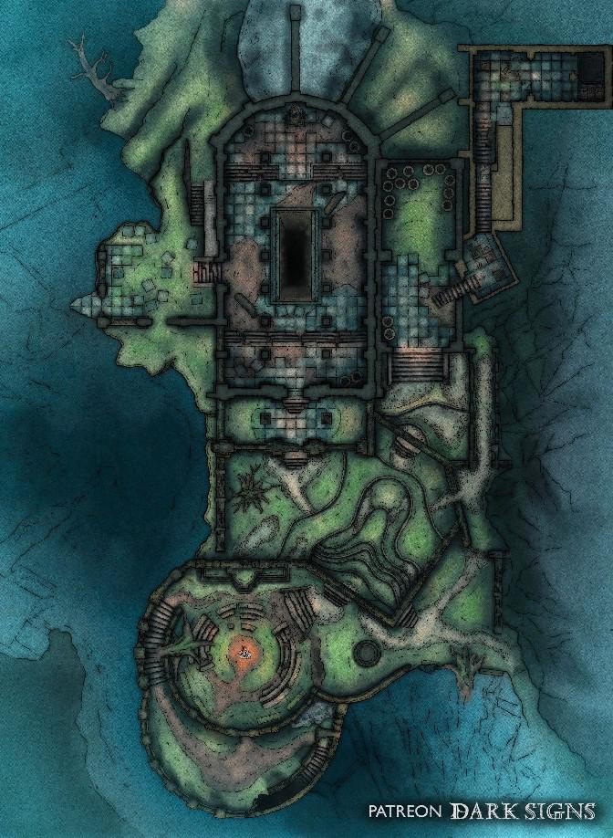 Fã de Dark Souls faz mapa Firelink Shrine para jogos de mesa