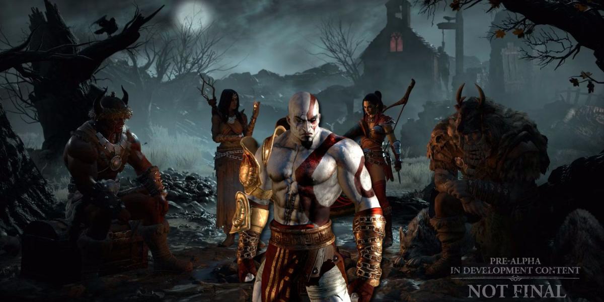 Fã de Diablo 4 cria Kratos de God of War no beta em crossover épico