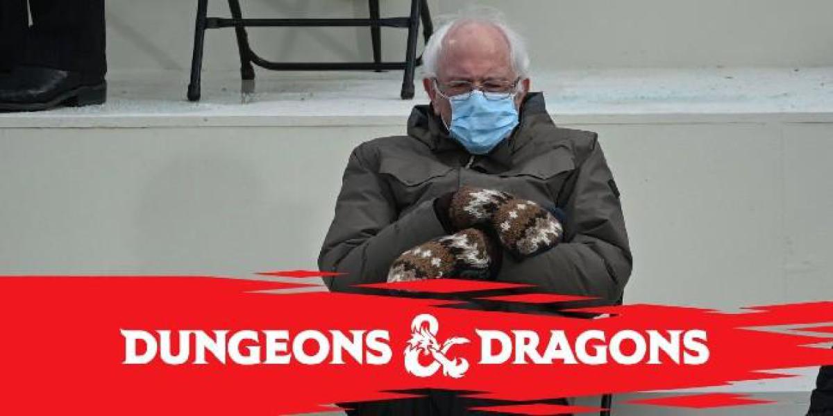 Fã de Dungeons and Dragons cria item baseado nas luvas de Bernie Sanders
