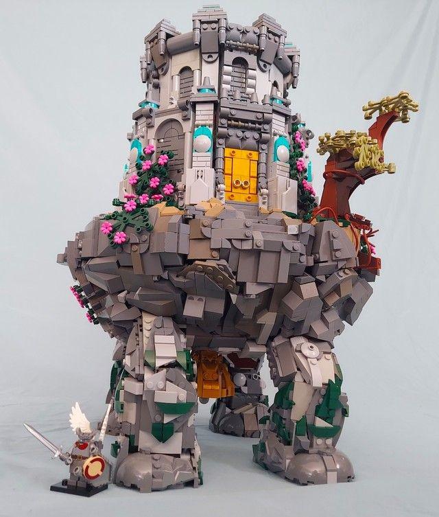 Fã de Elden Ring constrói mausoléu ambulante com peças de LEGO