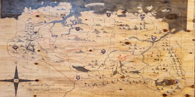 Fã de Elder Scrolls recria mapa de Skyrim na vida real