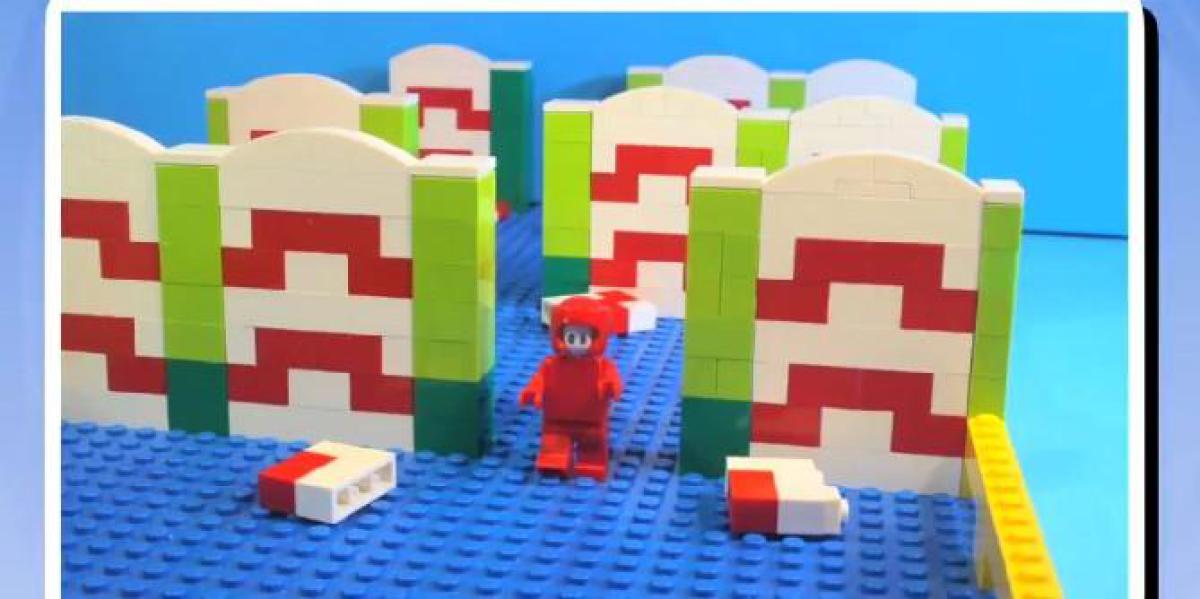 Fã de Fall Guys cria painel de porta de Lego Stop Motion