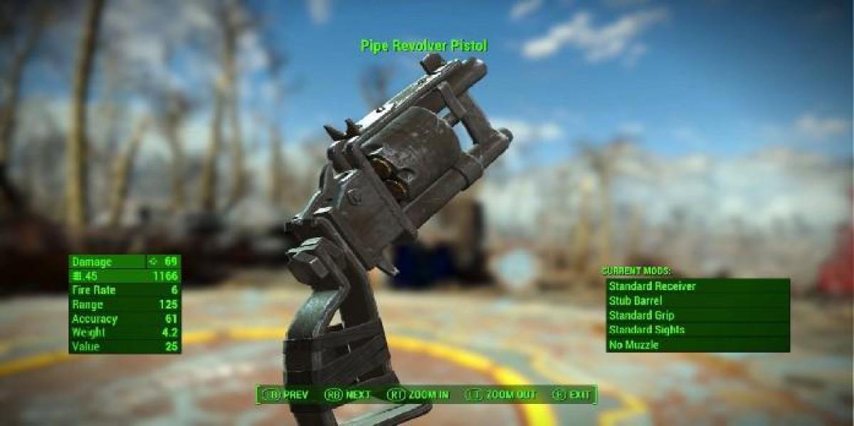 Fã de Fallout 4 cria réplica de revólver de tubo