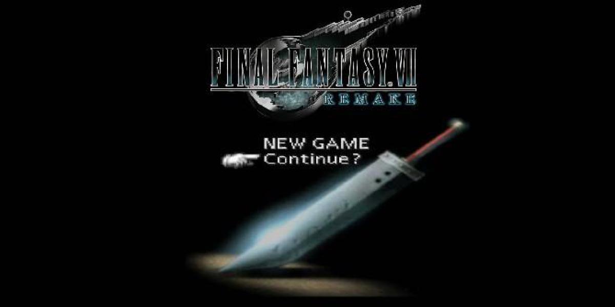 Fã de Final Fantasy 7 cria conceito de menu de remake liso