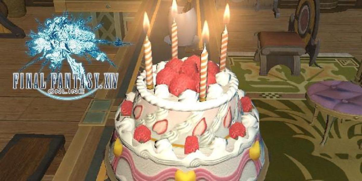 Fã de Final Fantasy ganha bolo com tema FF14 em seu aniversário