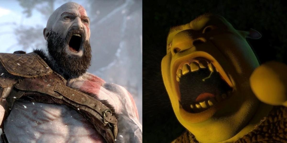 Fã de God of War aponta semelhanças hilárias entre Ragnarok e Shrek
