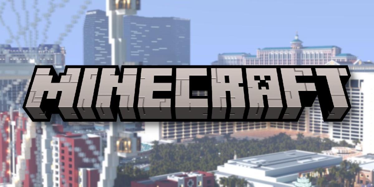 Fã de Minecraft está criando uma réplica 1:1 de Las Vegas