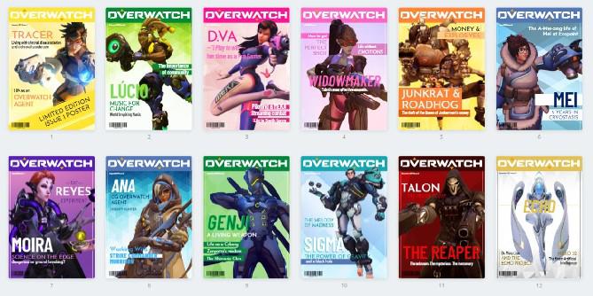 Fã de Overwatch cria capas de revistas impressionantes com os personagens do jogo