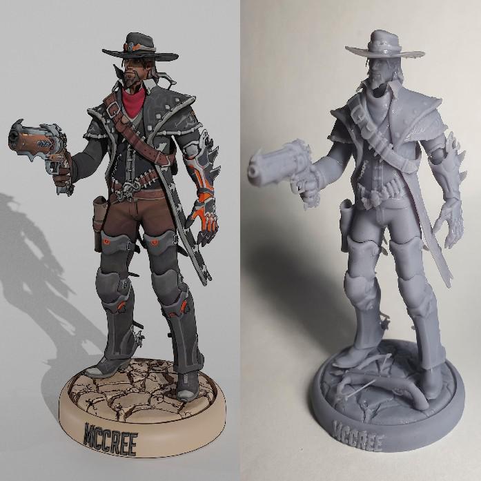 Fã de Overwatch mostra estátua personalizada de Van Helsing McCree