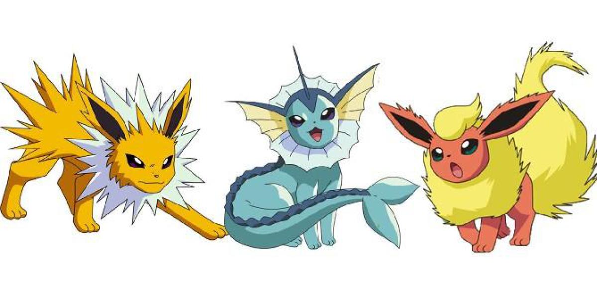 Fã de Pokemon faz Eeveelutions de primeira geração sem papel