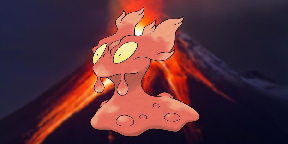 Fã de Pokemon projeta variante regional de Slugma do tipo fantasma