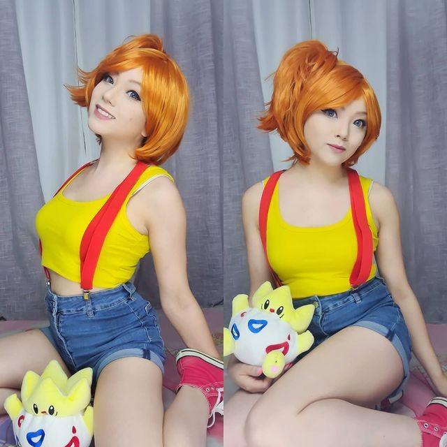 Fã de Pokemon revela impressionante cosplay de Misty com Togepi